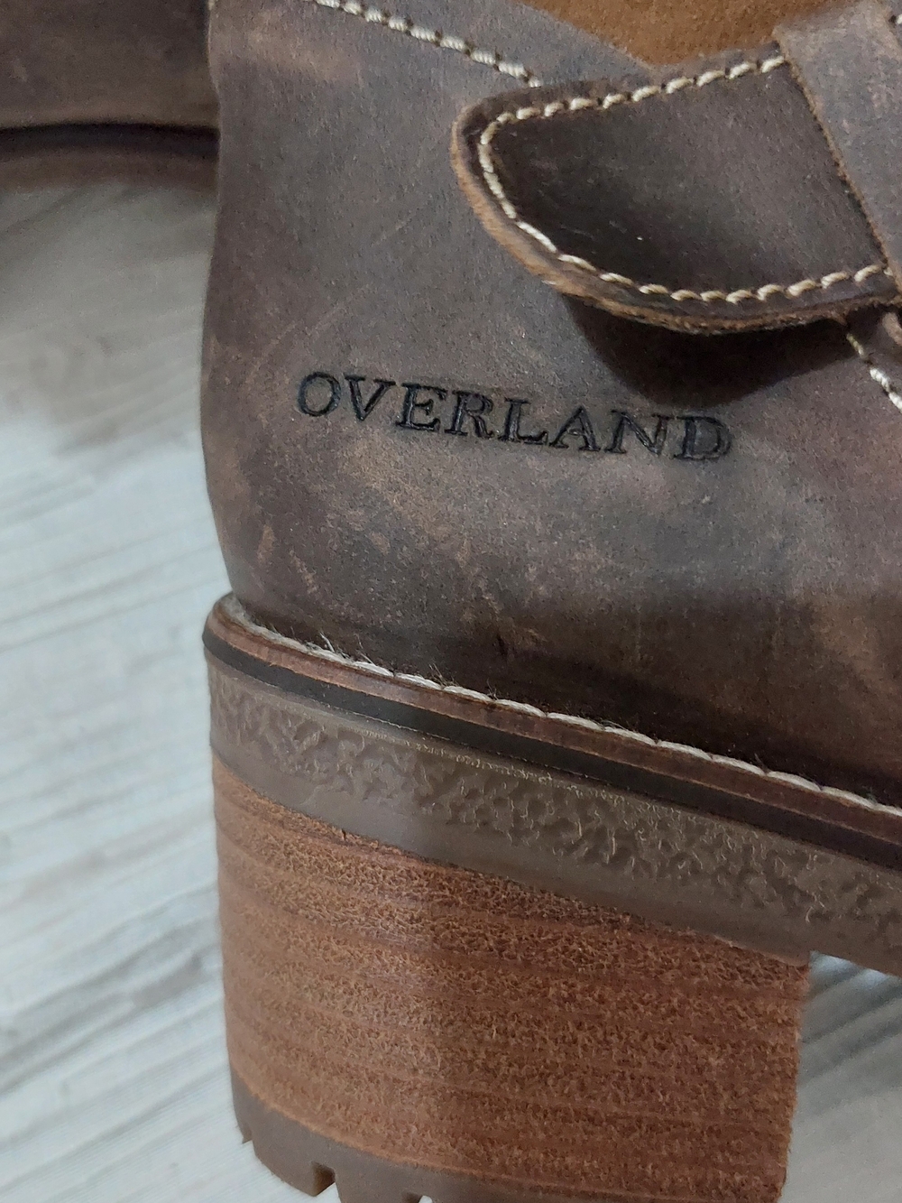 Overland Brown Suede Boots with Side Zip Size 39/8 - Picture 10 of 13